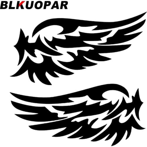 BLKUOPAR for Angel Wings Car Stickers Creative Decals Trunk Skateboard Waterproof Motorcycle Helmet Occlusion Scratch Decor