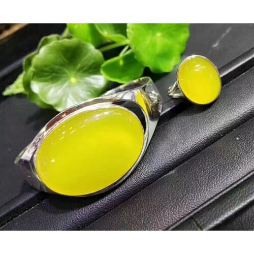 Natural ice chrysanthemum new chrysanthemum chrome ring jewelry hot green jade goddess with the money inlaid s925 silver bracele
