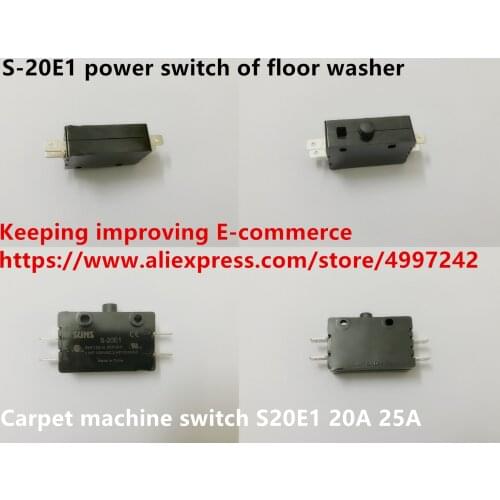 Original new 100% S-20E1 power switch of floor washer 20A 25A 4pin carpet machine switch S20E1