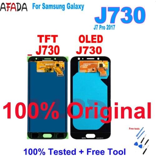 Original Super Amoled LCD For Samsung Galaxy J7 Pro 2017 J730 J730F LCD Display Touch Screen Digitizer AssemblyJ730 J730F LCD