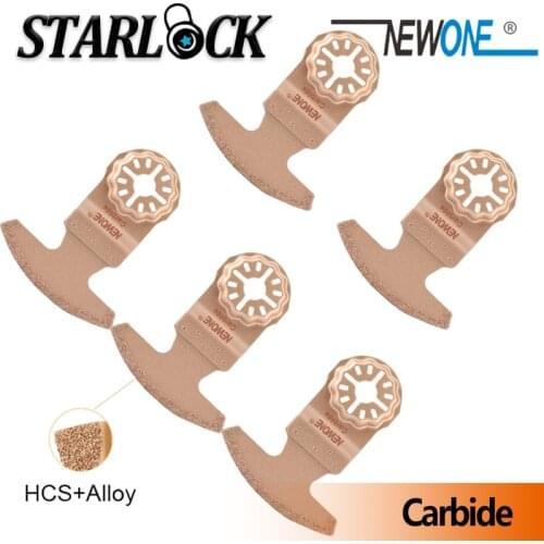 NEWONE Starlock Oscillating Multi Tool Carbide Grit Segmented Saw Blade for Starlock System Electric Trimmer Tile Jointss