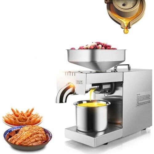 Fully Automatic Oil Press Home Multifunction Small Stainless Steel Peanut Walnut Hot and Cold Double Squeeze
