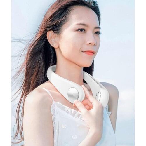 Mini Wearable Hanging Neck USB Rechargeable Mute Cooling Fan Sports Air Cooler