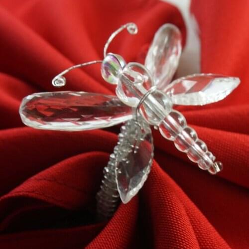 Qn16031402 decoration napkin rings acrylic beads butterfly, wholesale wedding napkin holder