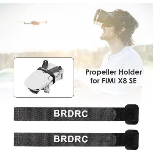 2pcs Propeller Holder Strap for DJI Mavic Pro 2 Air 2 Mini FIMI X8 SE Black Prop Fixators Velcro Easy install Protect propeller