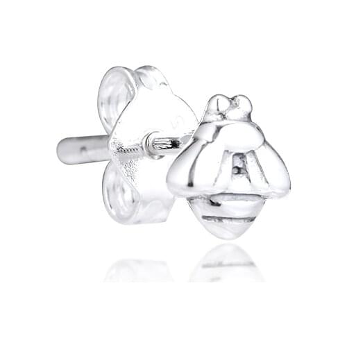 CKK Earrings My Bumblebee Single Stud Earring for Women Sterling Silver 925 Jewelry aretes Pendientes kolczyki Earing Brincos