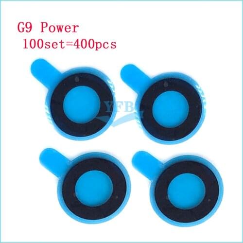 100PCS Rear Back Camera Glass Lens with Stickers For Moto G9 plus Replacement Part