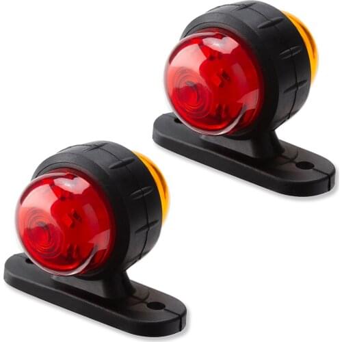 .LED Side Sign Lights Car Marker Light Super Bright Car Taillight Low Power Auto Low Power Consumption 2led Car Truck Trailer