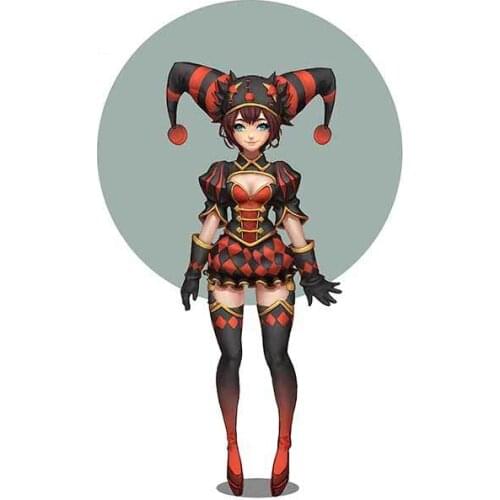 SZWL Sexy Female Clown Car Stickers Cartoon Decals Waterproof Accessories for Auto Windshield Bumper Decoration Decal,13cm*8cm