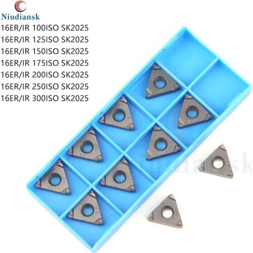 16ER 100ISO 125ISO 150ISO 175ISO 200ISO 250ISO SK2025 300ISO SK2025 Carbide Inserts CNC Metal Lathe Tools 16IR Threading Blades