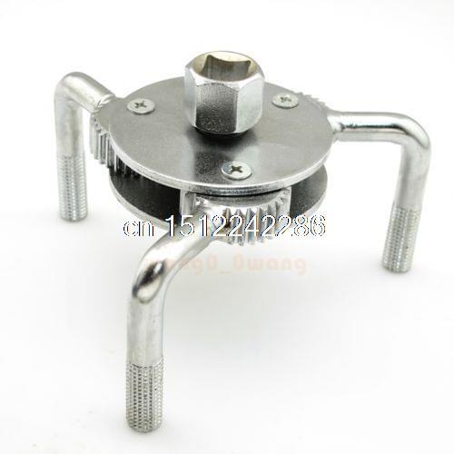 Universal Adjustable Oil filter remover wrench 3 pawl spanner for cars & trucks