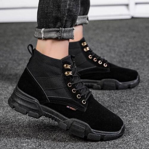 Spring informales on sneakers canvas home hot sneaker sapatos boots leather for work para sport fashion black western mens shoe