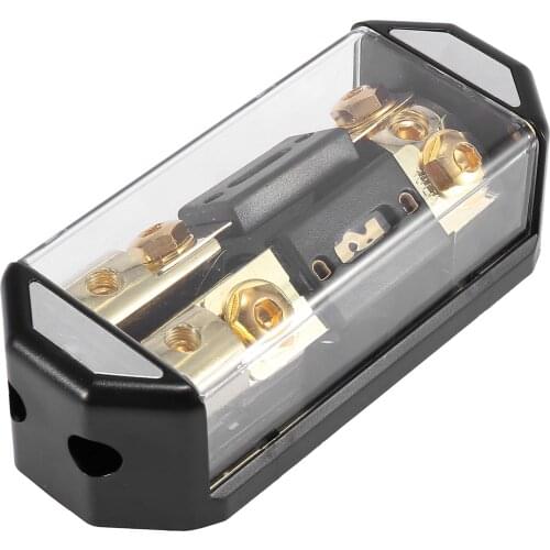 X Autohaux Car Audio Stereo Inline ANL Fuse Holder 2 Way with Fuse Distribution Block
