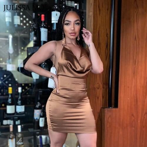 Julissa Mo Black Backless Off Shoulder Bodycon Dress 2021 Summer Sleeveless Halter Dress For Women Sexy Clubwear Party Vestidos