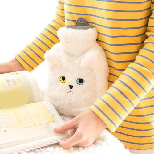 Winter Warm Water Injection Hot Water Bottles For Hands Feet Belly Women Water-Filled Type Hot Water Bag Removable Hand Warmer