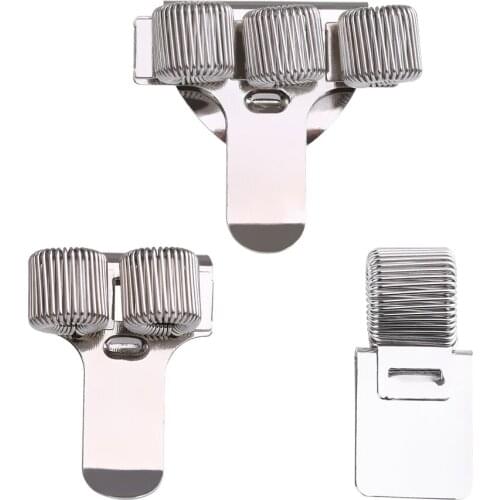 1Pc Metal Spring Pen Holder With Pocket Clip Doctors Nurse Uniform Pen Holders Notebooks Office Supplies Portable Stationery