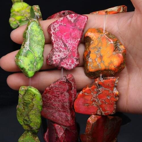 10Pcs Natural Stone Beads For Jewelry Making Irregular Emperor Stone DIY Necklace Bracelet Handiwork Accessory