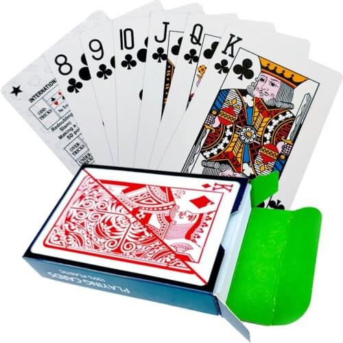 100% Plastic PVC New Pattern Baccarat Plastic Waterproof Playing Card Game Poker Cards Board Games 58*88mm Cards