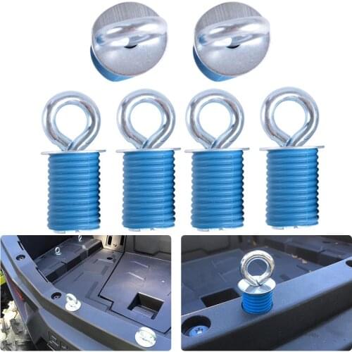 4PCS Or 6PCS Motobiker Lock Ride ATV Tie Down Anchors For Polaris RZR 570 900 For Polaris RZR 570 900 Sportsman Ace