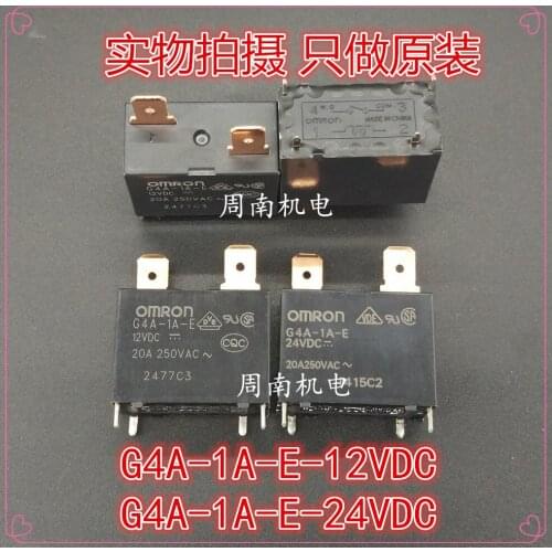 5Pcs/Lot Relay G4A-1A-E-12Vdc 20A/250V With Terminal Blocks New And Original
