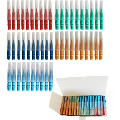 60pcs Toothpick Teeth Brush Oral Care Tool Teeth Clean Hygiene Toothpick Teeth Brush Dental Tools for Cleaning Teeth
