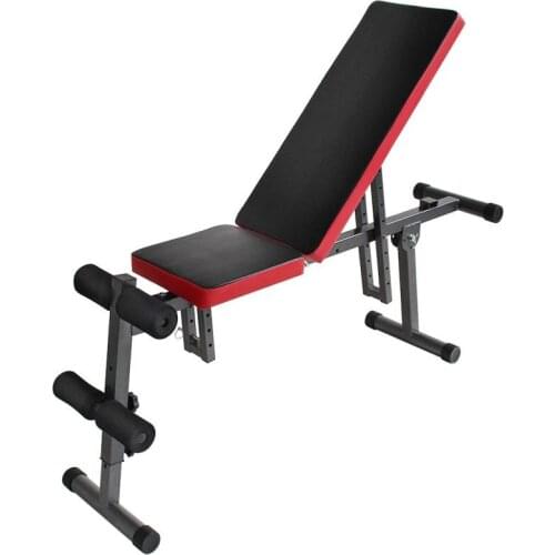 Abdominal device main black and vice red adjustable height multifunctional supine board adjustable height fitness Body Building