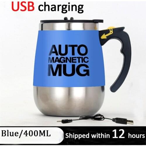 Automatic Stirring Mug USB Rechargeable Electric Smart Stirring Cup Food Grade Stainless Steel Coffee Cup With High Capacity