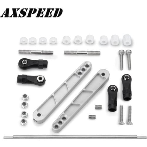 AXSPEED Aluminum Alloy Wraith Anti-Tilt Rod with Ball Head Kit for 1/10 RC Crawler Axial Wraith RR10 90048 90053 Yeti 90025