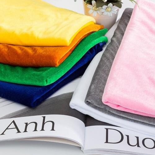 Cheap Velvet Fabric Short Brush Fabric Pink Dolls Sewing Cloth 45*50 Cm/Pcs KTJ8671