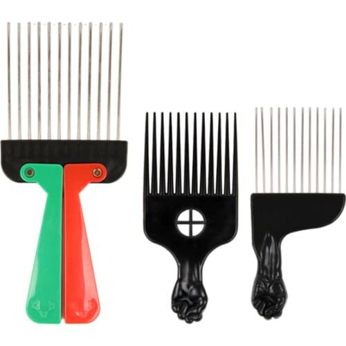 Black Fist Afro Hair Styling Comb Styling Tool Hair Pick Comb for Women and Men Hair Picks for Curly Hair