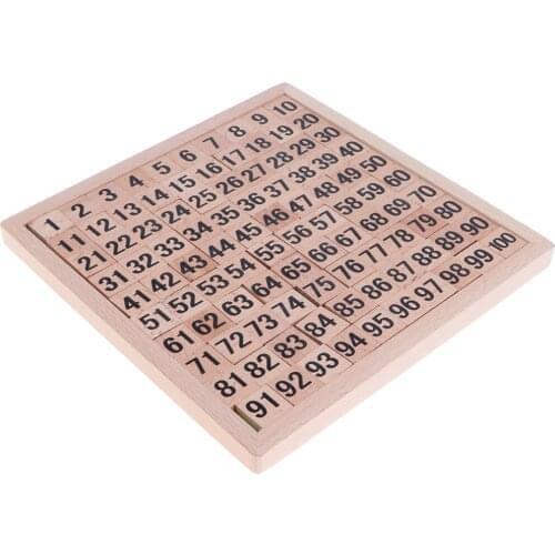 Wooden Hundred Board Game Math Toys for Early Childhood Education