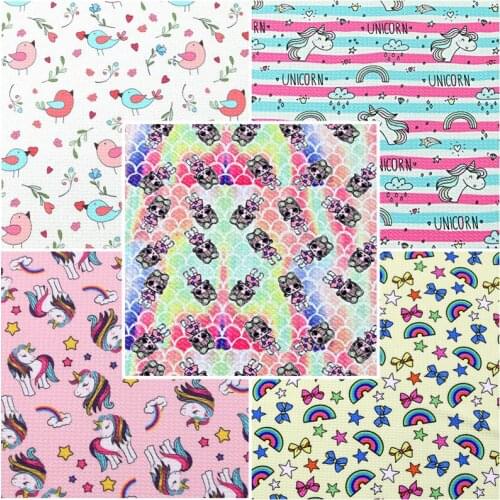 Elastic Knitted Polyester Bullet Fabric Print for Sewing DIY dolls Home Clothes Children Bullet Fabric