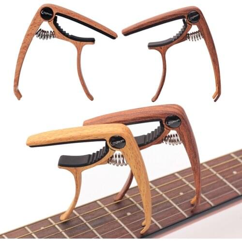 Wood Grain Guitar Capo for Acoustic Electric Guitar, Ukulele, Banjo and Mandolin