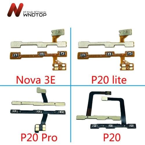 For Huawei P8 P9 P10 P20 P30 lite Power Volume Button Flex Cable Side Key Button Flex Cable P10 lite Video Volume On OFF flex