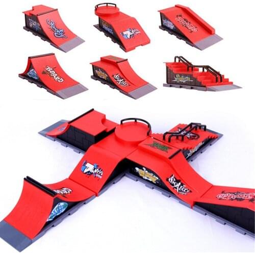 Mini Finger Skate Board Deck Fingerboard Skate Park Kit Table Game Ramp Track Toy Mini Skateboard for Extreme Sports Enthusiasts