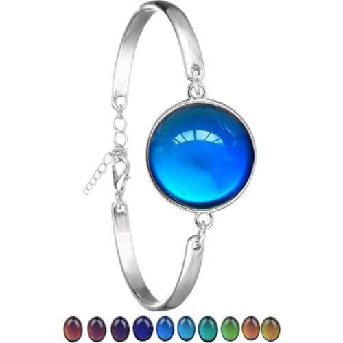 Fashion Temperature Change Color Mood Bracelet Hot Sale Jewelry Smart Discolor Bangles Best Gift For Friends Jewelry