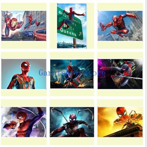 Marvel Spiderman 5D Diamond Painting Disney Cross Stitch Kits DIY Home Decor Mosaic Art Diamond Embroidery Full Drill