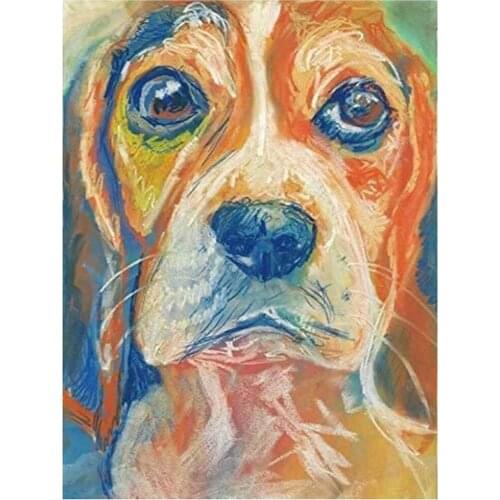 Animal Dog Beagle DIY Embroidery 11CT Cross Stitch Kits Craft Needlework Set Cotton Thread Printed Canvas Home Room