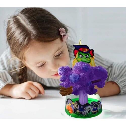 New Design Novelty Funny Gift DIY Halloween Gift Paper Tree Magic Growing Tree Toy Boys Girls Decorative Home Accessory