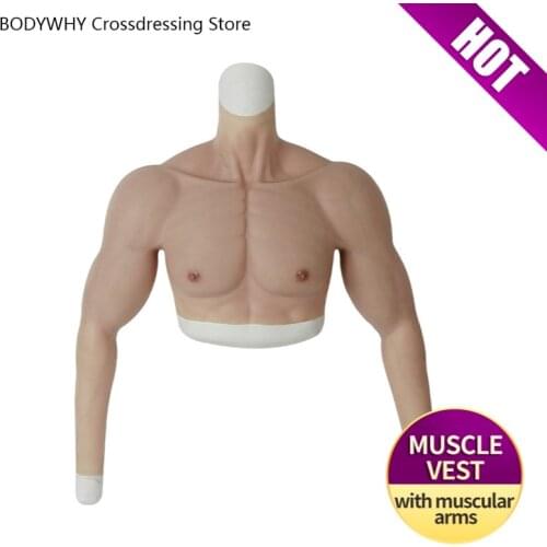 New Realistic Dummy Silicone Fake Muscle Belly Human Body Simulation Muscle Male Fake Belly Role Playing