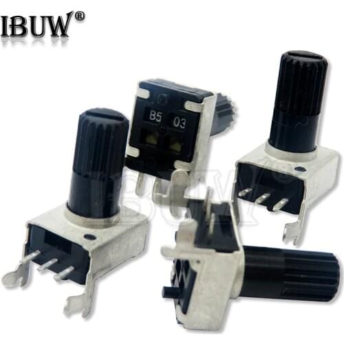 10pcs RV09 Horizontal12.5mm Shaft 5k 10k 50k 100k 0932 Adjustable Resistor 9 Type 3pin Seal Potentiometer igmopnrq