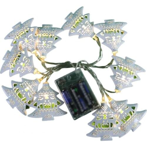 Excellent 6 Styles String Light Eye-catching Cartoon Shape Iron LED Decorative String Lamp for Home LED Xmas Night Lamp Decor