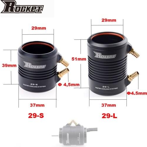 RC Boat water Cooling SURPASS HOBBY Rocket 29-L 29-S CNC Marine Water Cooling Jacket for 2948 2958 2968 RC Boat Brushless Motor