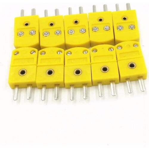 K Type Male/Female Mini Connectors Plug Thermocouple Temperature Male K Type Sensors