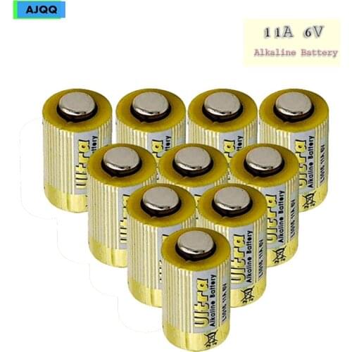 Cheap AJQQ 70PCS 11A 6V Primary Battery L1016 Alkaline Car Remote Control Key Battery Anti-theft PVC
