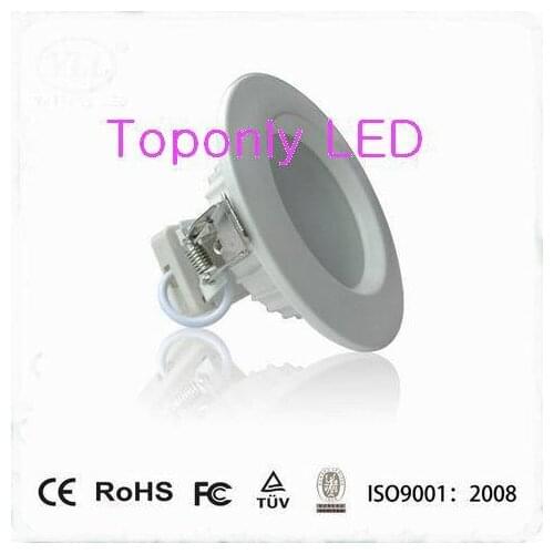 4" 7w led downlight with Epistar smd led 100lm/w spot lighting CRI>80 UL led driver 100pcs/lot factory wholesale free shipping