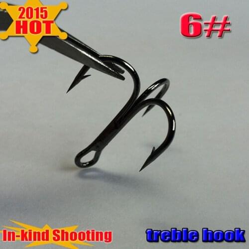 Treble Fishing Hooks 500pcs for size 6# high-carbon steel one more purchase one 1$ off