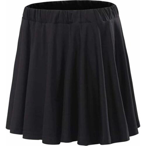 Women Skort Quick Dry Sports Skirt Female Solid Pleated Skirt Tennis Badminton Training Skirt Lined Anti-light Pantskirt