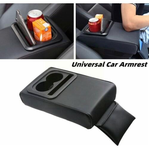 1PCS Car Armrest Box With Cup Holder Rear Seat Support Support Elbow Increased Storager Arm Elbow Support Car Cushion Armre P9E2