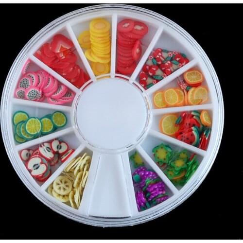 1Pcs DIY Kawaii Fruit False Nail Tips Nature Fan Finger Full Card Nail Art Display Practice Acrylic UV Gel Polish Tool Manicure